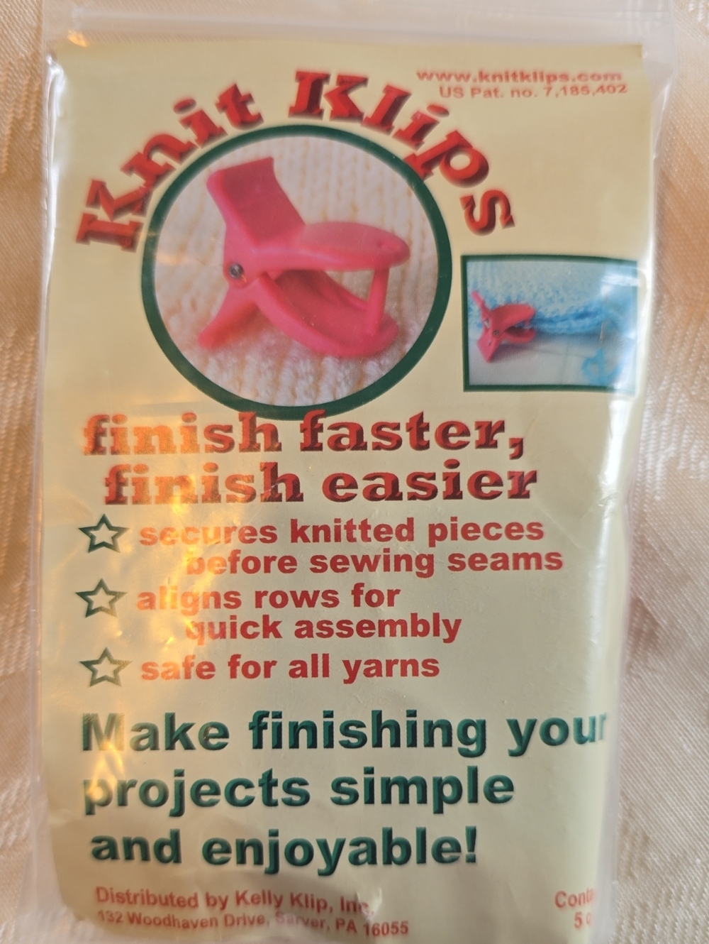 Pink Finishing Clips –